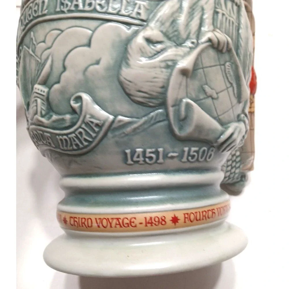 Vintage Avon 1992 Christopher Columbus New World Stein Made in Brazil #88413 - Picture 11 of 15